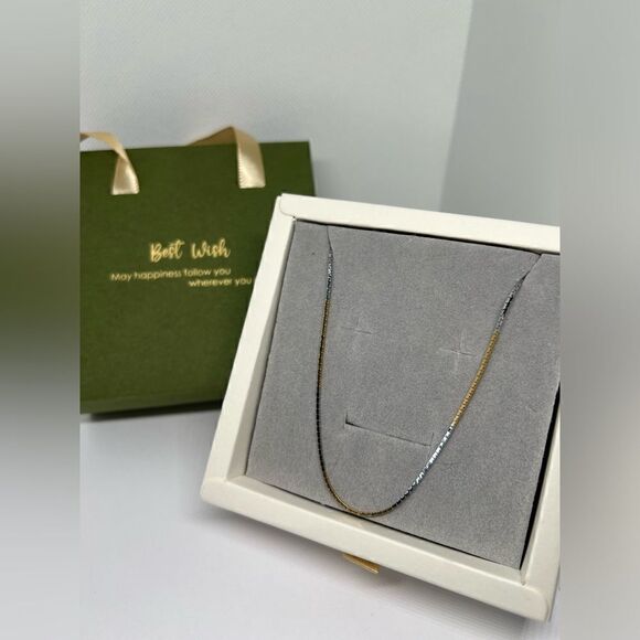 Two-tone chain necklace - Picture 1 of 4